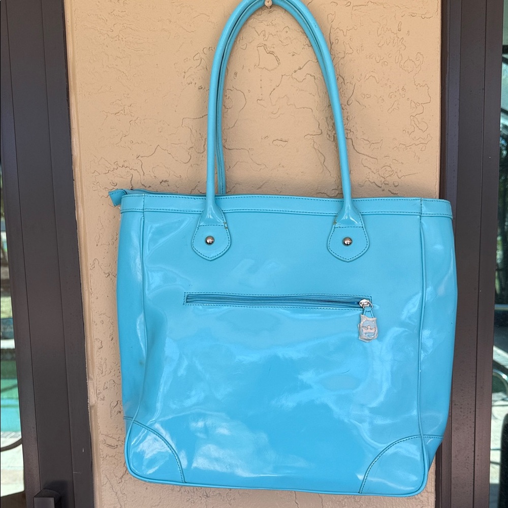 Chic Light Blue Tote Bagnew tote, has some minor wear, from moving, look at pics